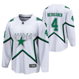 Herren Dallas Stars Eishockey Trikot Miro Heiskanen #4 2021 Reverse Retro Weiß Special Edition
